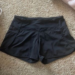 Size 4 lululemon black shorts